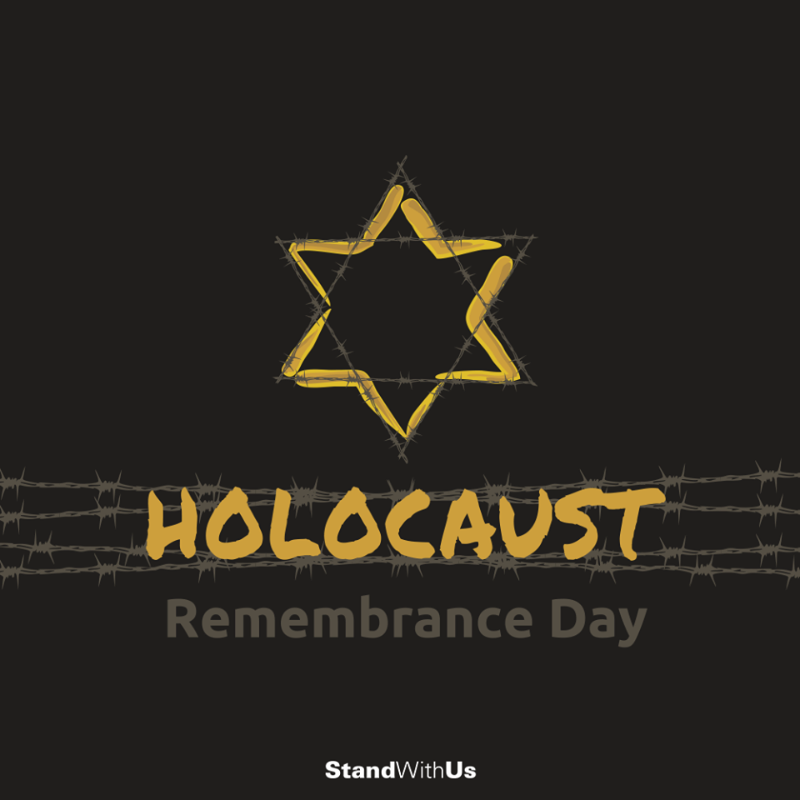 StandWithUs's tweet photo. Tonight on Yom HaShoah, we remember the 6 million Jews, and millions of others, who were brutally murdered during the Holocaust.
Now, more than ever, it is our mission to educate future generations about the atrocities committed by the Nazis. 
#NeverForget #HolocaustMemorialDay https://t.co/t2KLKR7Gee