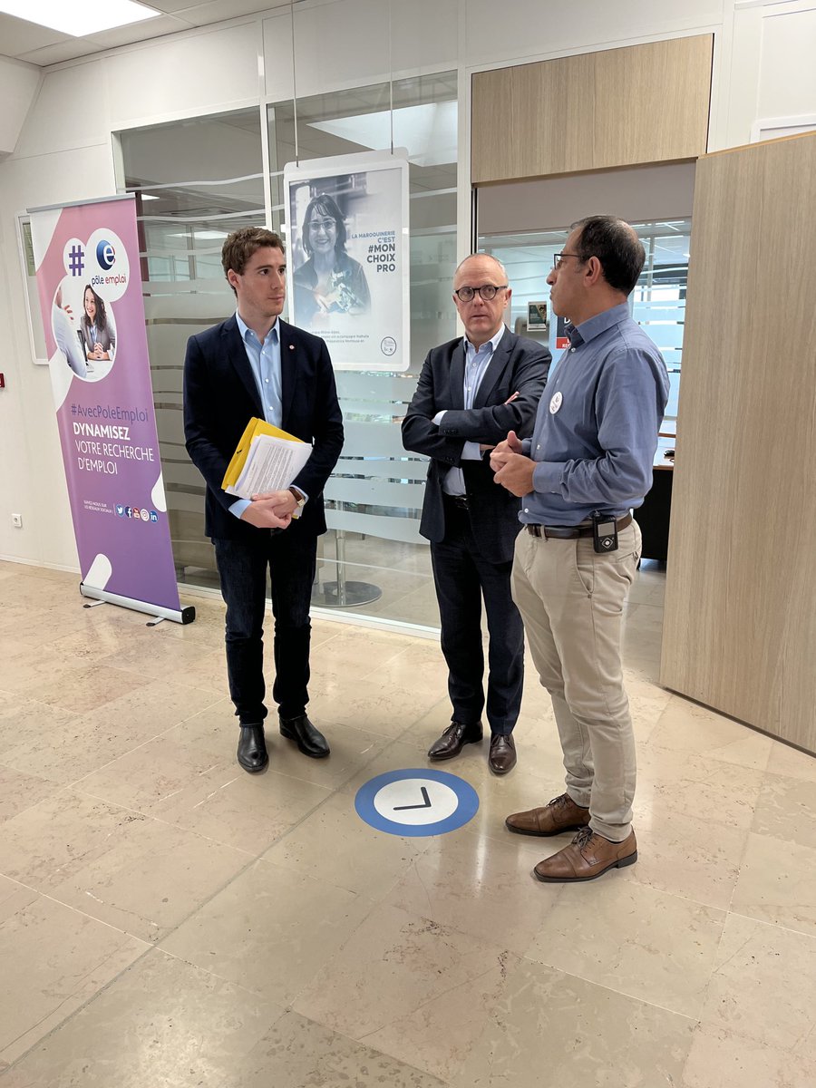 Le député Quentin Bataillon accueilli à Pôle emploi St-Etienne Terrasse : besoins des entreprises, secteurs en tension, modalités d’accompagnement, CEJ, AIJ, conseiller referent indemnisation..., sujets d’échange de cette rencontre. @poleemploi_ara <a href="/qbataillon/">Quentin Bataillon</a>