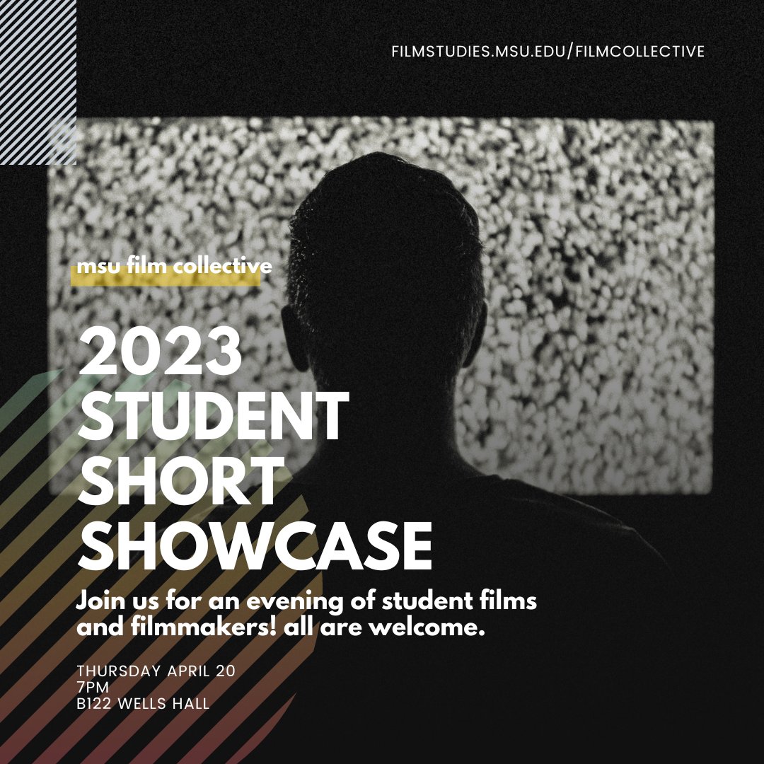 Thursday's Film Collective is the 2023 STUDENT SHORT SHOWCASE. Come celebrate student films and student filmmakers!