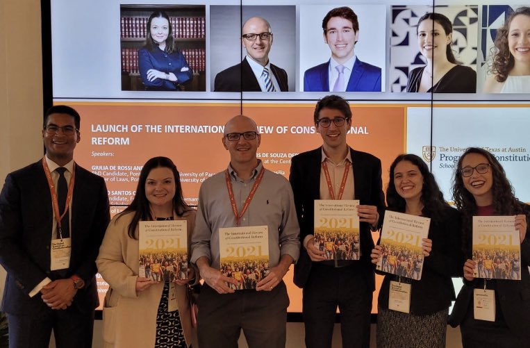 Matheus Depieri (@msdepieri) on Twitter photo #tb of the launch of the International Review of Constitutional Reform at the Global Summit on Constitutionalism. What a team! 🤩🤠
<a href="/RichardAlbert/">Richard Albert</a> <a href="/brunofln/">Bruno Cunha</a> <a href="/giuliandrade/">Giulia Andrade</a> <a href="/elisa_amorimb/">Elisa Boaventura</a> <a href="/juliaquif/">Júlia Frade</a> <a href="/UTexasLaw/">UTexasLaw</a> #tb of the launch of the International Review of Constitutional Reform at the Global Summit on Constitutionalism. What a team! 🤩🤠
<a href="/RichardAlbert/">Richard Albert</a> <a href="/brunofln/">Bruno Cunha</a> <a href="/giuliandrade/">Giulia Andrade</a> <a href="/elisa_amorimb/">Elisa Boaventura</a> <a href="/juliaquif/">Júlia Frade</a> <a href="/UTexasLaw/">UTexasLaw</a>