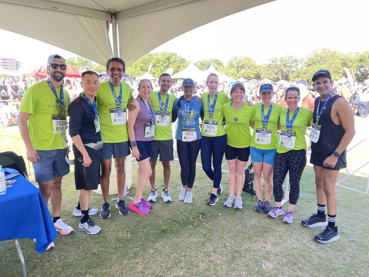 Baylor Scott &amp; White employees and family were proud to run and walk in the #Cap10k this weekend!