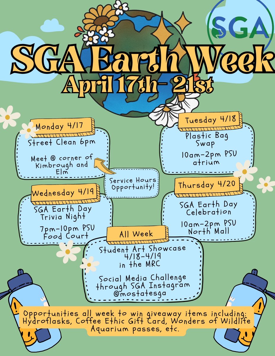 Today kicks off Earth Week at MSU! 🌎 Follow <a href="/MSUSustain/">MSU Sustainability</a> and see how you can get involved. #GoMaroon #EarthDay