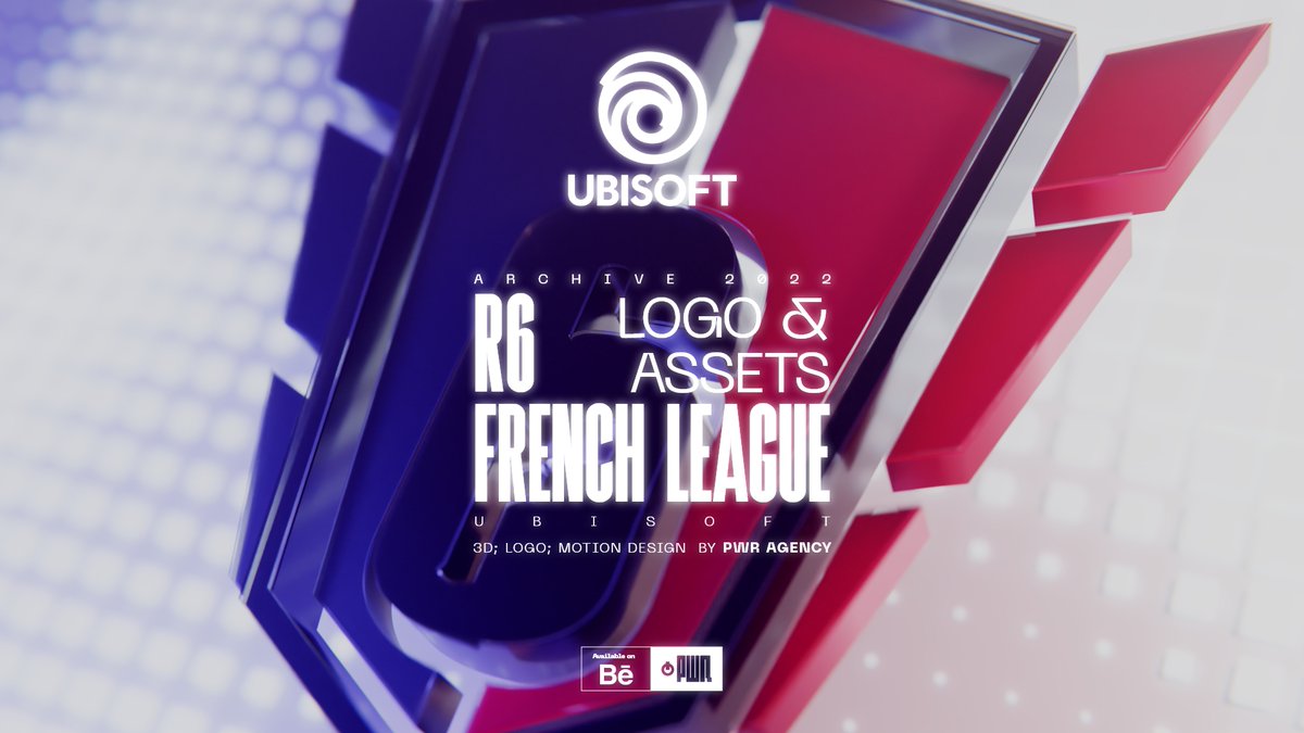 PWR_Collectif's tweet photo. Aujourd'hui on vous présente un projet réalisé l'année dernière pour Ubisoft et la 6 French League. 🔫

Update du logo et réalisations de quelques assets (background, transition etc..) 🖌️

Lien du Behance dans le thread !