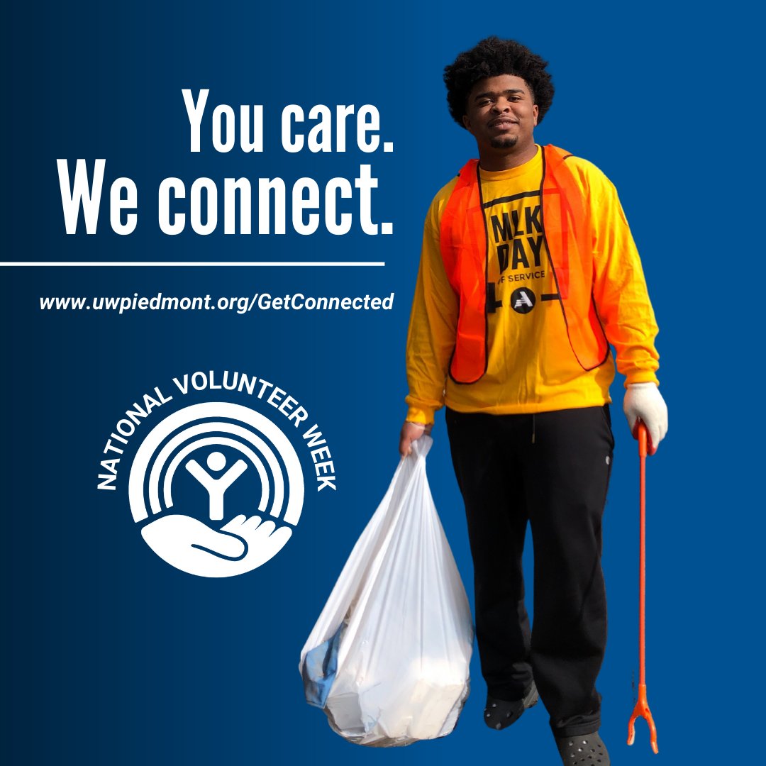 Happy #NationalVolunteerWeek! 🌟

⁉️ DYK we have an online hub where you can find volunteer opportunities from a variety of nonprofits in Spartanburg, Cherokee, and Union Counties? Well, now you do 🤗

Find your Get Connected opportunity at uwpiedmont.org/getconnected.
