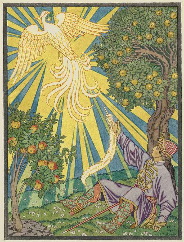 LE_Mythologie's tweet photo. The #Firebird makes its appearance in many #Slavic #Folktales. Its feather is the object of desire and goal of the #hero's quest, who ventures to capture it. Although similar in design, the #Phoenix's tie to immortality makes it a completely different creature. https://t.co/ZCWa6CZ1TK
