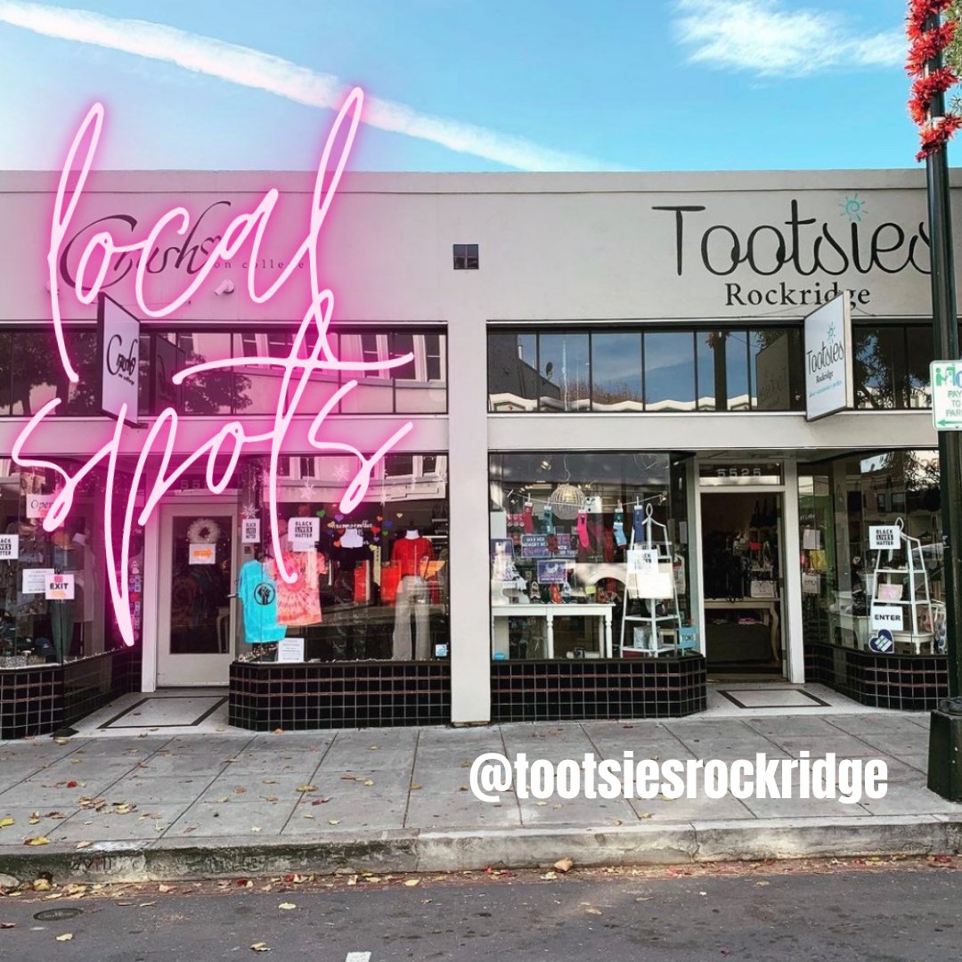 TOOTSIES ROCKRIDGE // 5525 COLLEGE AVE
Come and step up your shoe game at TOOTSIES ROCKRIDGE! This boutique store offers a curated selection of stylish and high-quality shoes for men and women. #TootsiesRockridge #OaklandFashion