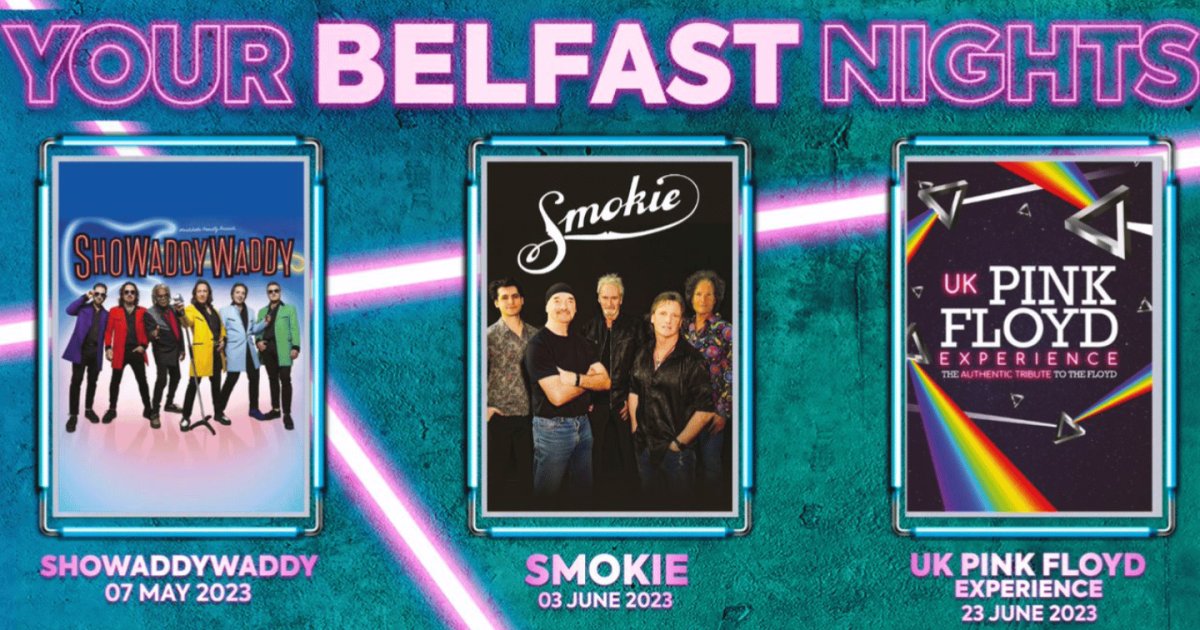 UlsterHall's tweet image. The bright nights are back and the weather is a little warmer (sometimes🤫) and we’ve got Your Belfast Nights sorted!

Have a read of our latest blog and get some plans in the calendar with comedy gigs, iconic concerts and family fun shows👇🏻

🔗 bit.ly/3L57y25