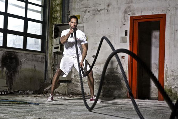 WorkHard2BFit's tweet photo. Try adding the battle ropes into your next conditioning workout to really push your limits! https://t.co/MAhHBgCSaW