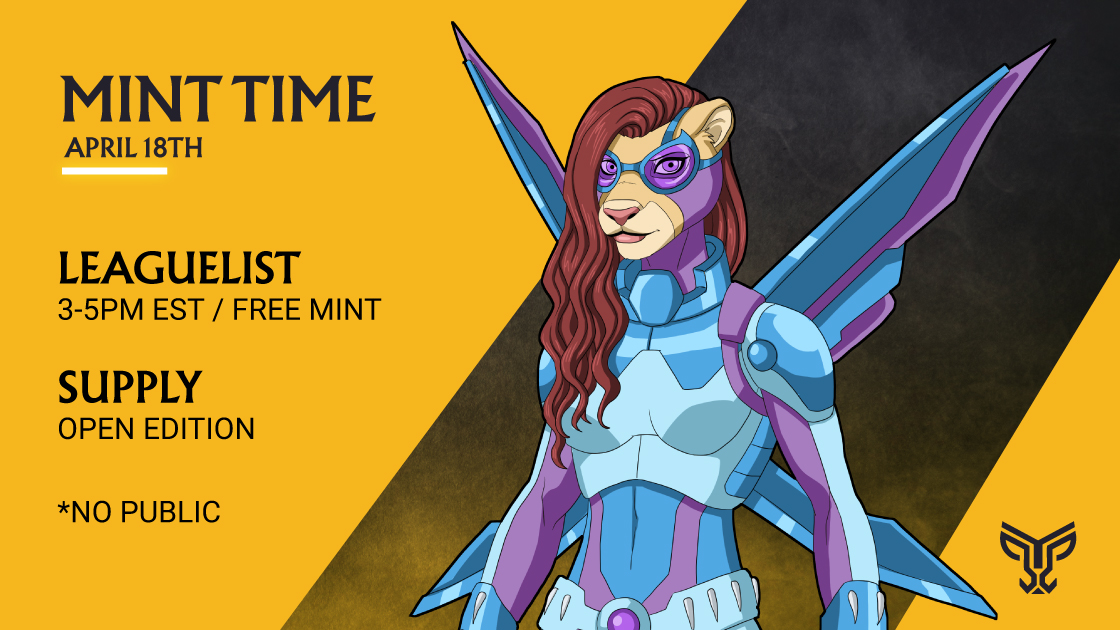 leagueoflionsio's tweet photo. 🧵1/「 MINT DETAILS 」

Tomorrow it's time to take the next step in creating the LEAGUE OF LIONS and start an exciting journey in Web3 for all fans of comics, art and amazing blockchain and IRL utilities.

➡️Mint: April 18th 3-5PM EST (free mint)
🦁Leaguelist only - No public. https://t.co/wsgrBqcz2c