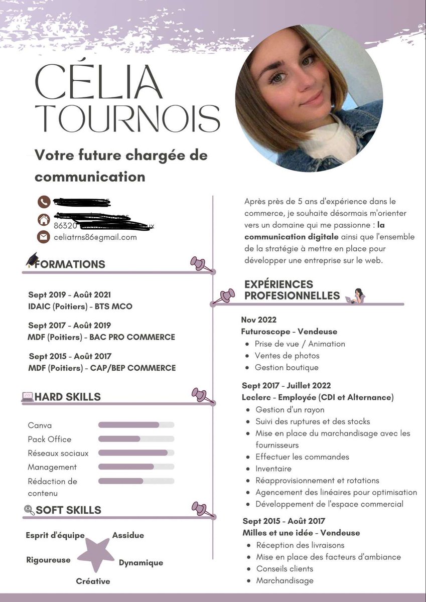celiatrns3's tweet photo. Recherche d’alternance ! 🚨

Je vous sollicite aujourd’hui, dans l’espoir de trouver une #alternance  qui me permettra de reprendre mes études à la rentrée Septembre 2023. 

👩‍💻 Une alternance en #Bachelor 
Communication et Stratégies Digitales
 
📍À Bordeaux (33) ou La Rochelle https://t.co/Yh2kofKFbI