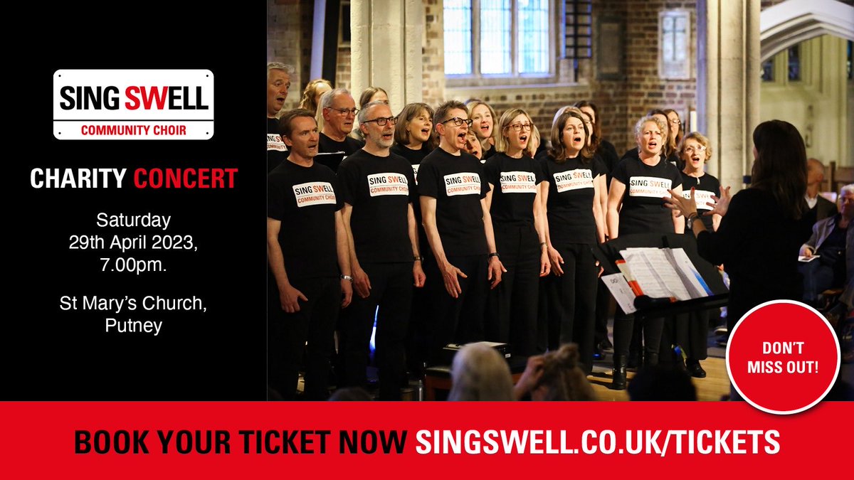 Singing is just a feeling set to music.

Not long to go! 

Book your tickets to our 2023 Charity Concert in aid of local charities: <a href="/regenerateRISE/">Regenerate:RISE</a> and <a href="/Stem4org/">stem4</a>

Saturday 29th April, St Mary’s church Putney. 

Book your tickets now: SingSWell.co.uk/tickets