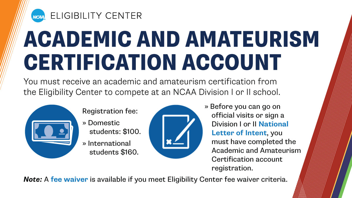 ncaaec's tweet image. If you want to compete in NCAA sports, @ncaaec registration is required! Check out our three account types to learn which is right for you. 

➡️ on.ncaa.com/AccountType