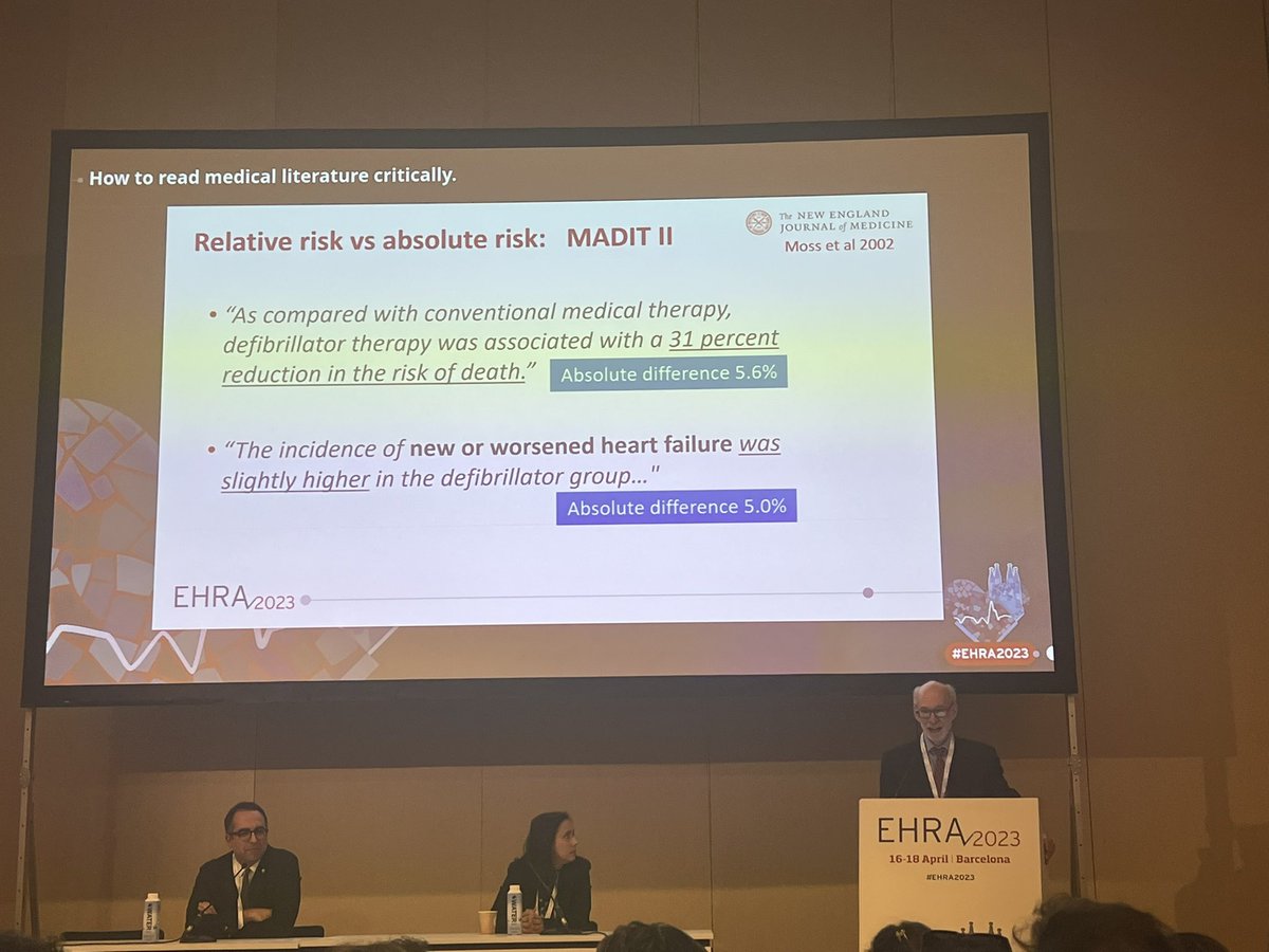 William Stevenson tells us, how to read the medical literature critically #EHRA2023