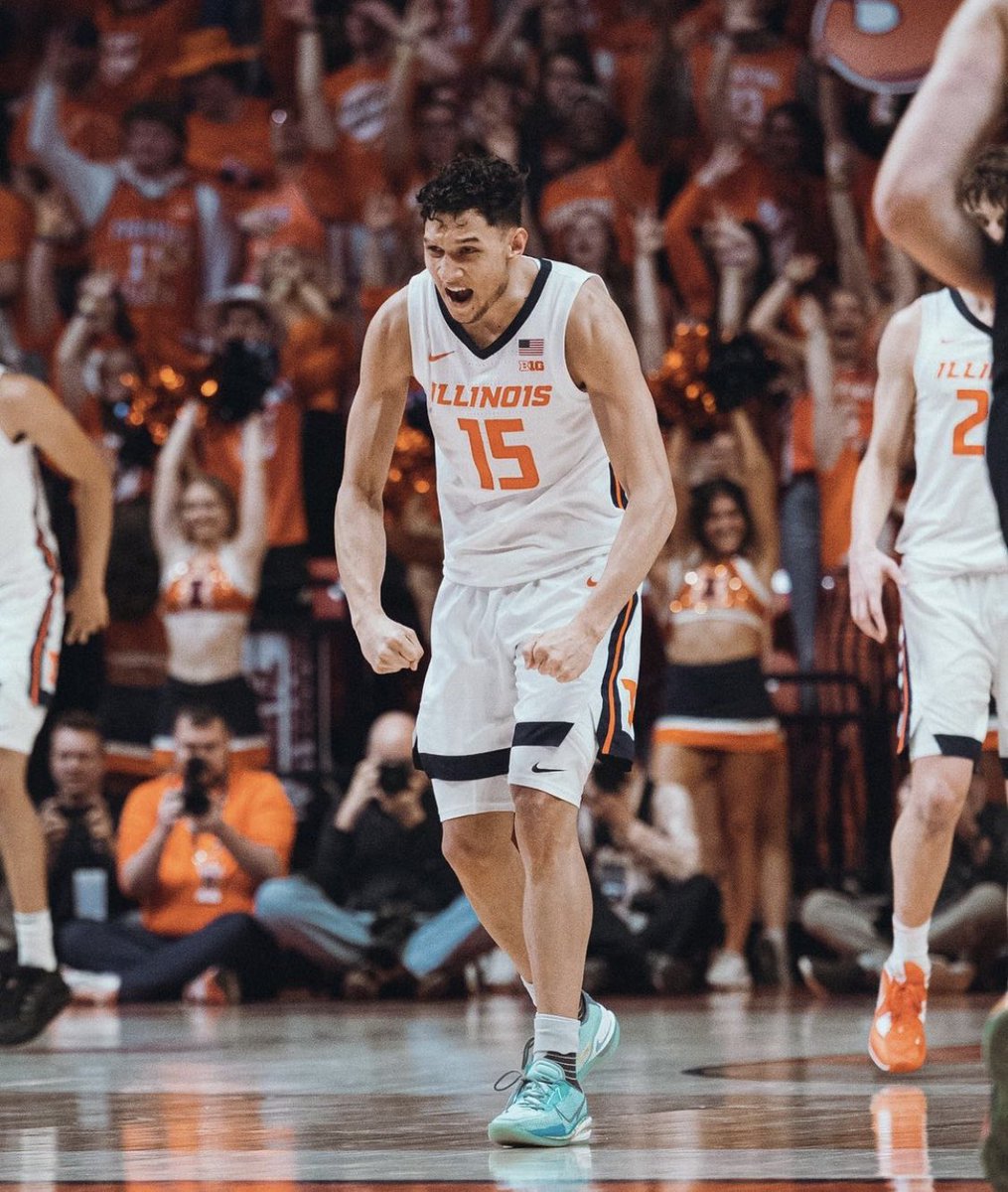 KayserHoops's tweet photo. Illinois transfer RJ Melendez has committed to Georgia and Mike White, he announced.

Melendez spent two seasons at Illinois and played in 54 games throughout those two years.

He averaged 6PPG and 3.5RPG this season for the Fighting Illini. Started 18 games. Solid pickup. https://t.co/BGlFHgUqyn