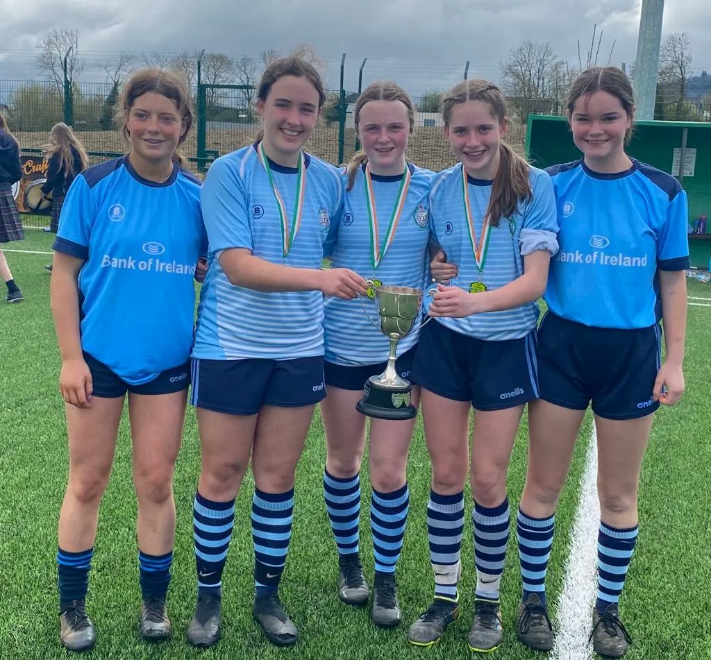 StoneyfordUFC's tweet photo. Congrats to Sadbh Sheflin. Olivia Dunphy, Kate Ryan. Emily Phelan and Grace Denny who were part of the Presentation school team who won the Leinster U15 School's  final today. They beat Roscrea 5-0 with Olivia Dunphy and Emily Phelan grabbing 2 goals each. 👏👏👏 https://t.co/B0AQZt20V1