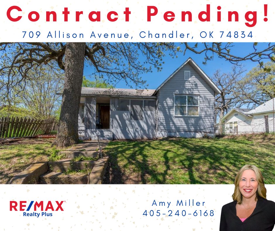 REMAXRealtyOK1's tweet photo. We have a contract pending! https://t.co/mJqke2MC4g