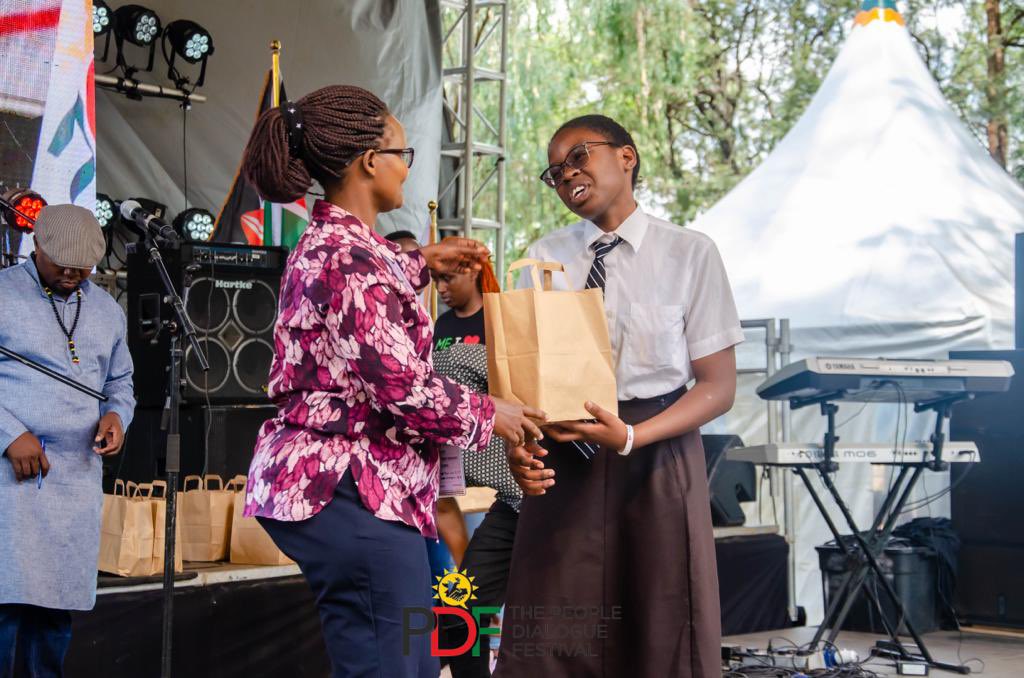 thePDFestival's tweet photo. For the second consecutive year, we had Buruburu Girls’High School join us and actively participate in #pdfestival2023 where amongst other highlights, they moderated a session in the Ni Sisi Ni Sasa Village.
#facesofpdf
#pdfimechacha
#formnidialogue https://t.co/TG3rTropj7