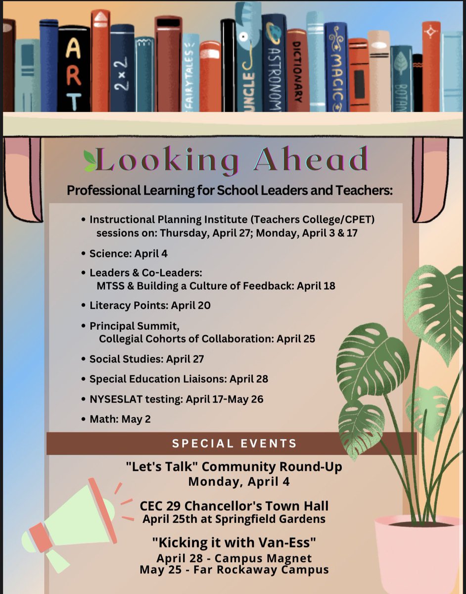 🗣️And we are back! I hope everyone had an awesome Spring Break. Check out QSHS’, “The Chronicle” May Newsletter Edition. We are in our watching our #SeedsofExcellence grow in what we are calling our #SeasonofBloom.  What will you nurture today to watch grow tomorrow? 🌱🌺💐