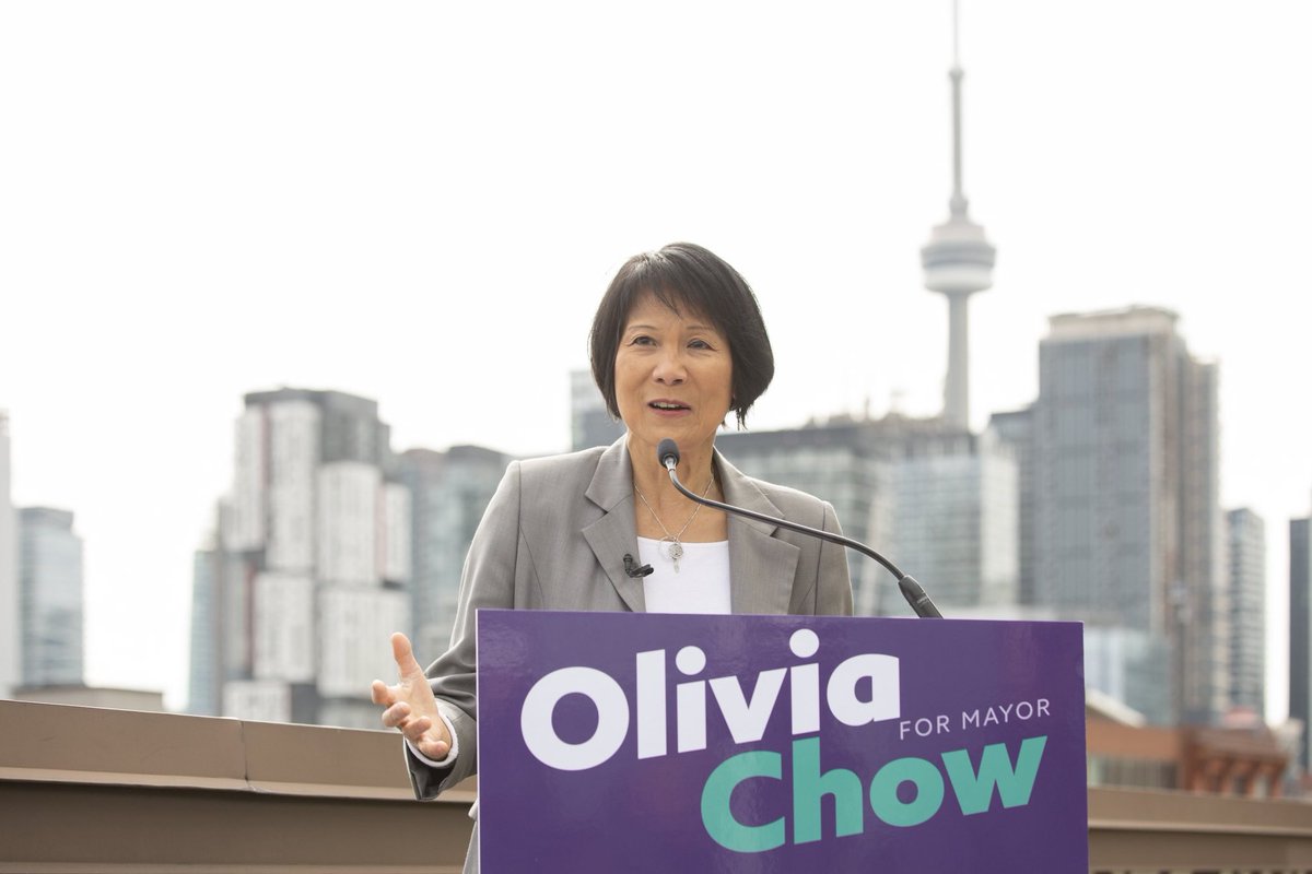 Toronto. I’m running to be your mayor. 

I’ve spent my life working to build a better life for people in our city.

Join me and together we will make a Toronto that cares - a city where everyone belongs.

oliviachow.ca