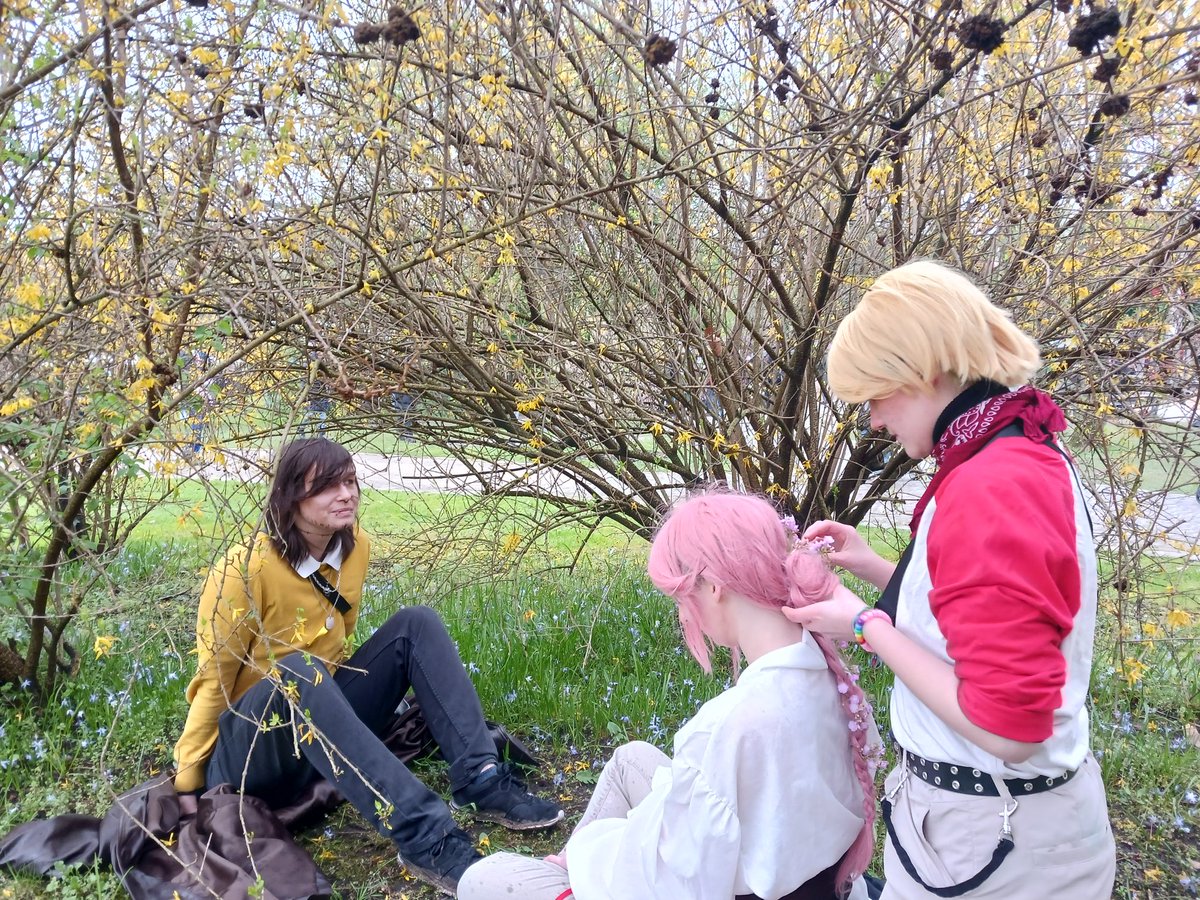 zheLocalBee's tweet photo. Passerine Inspired Pictures from Yesterday :D
We climbed into a Bush cuz it looked prettier from inside it rather from before it xD https://t.co/NIiVkQOyDL