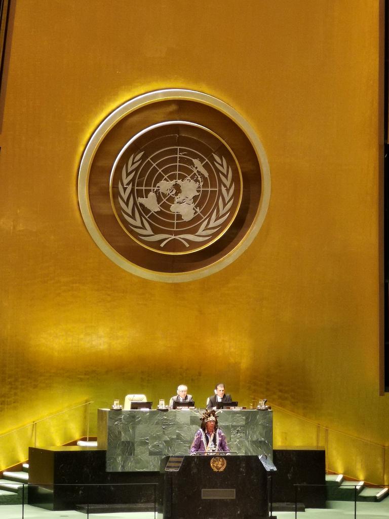 Traditional Onondaga opening of the 22nd session of the United Nations Permanent Forum on Indigenous Issues. @UN4Indigenous @UNESCO @ILDecade @FAOIndigenous
