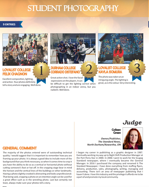 barry_d_waite's tweet photo. Congratulations to the students &amp; faculty at @DCUOITChronicle on taking home top prize for General Excellence in College &amp; University publications plus 1st in Best Student News Writing &amp; 2nd in Best Student Photography in #OCNA Awards #DCProud https://t.co/aBwco1iLt9 https://t.co/1REcoeeA5u