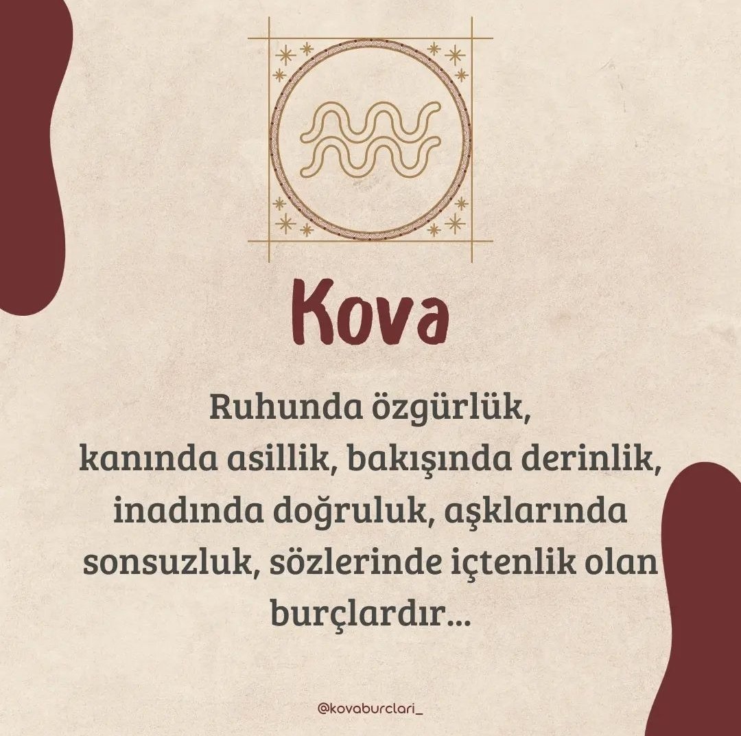 Kova burcu özet !!!