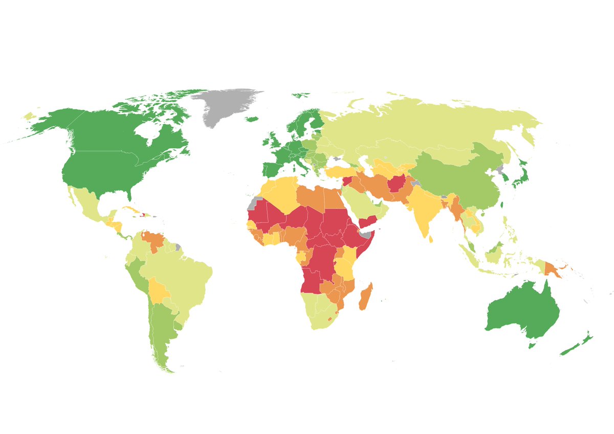 ProsperityIndex's tweet image. To measure prosperity, we analyse 300 indicators for 167 countries compiled into 67 elements, 12 pillars and 3 domains. 

🔵This framework explains our approach and why Prosperity means much more than wealth. 

🔴The following image shows the Global Prosperity rankings in 2023.