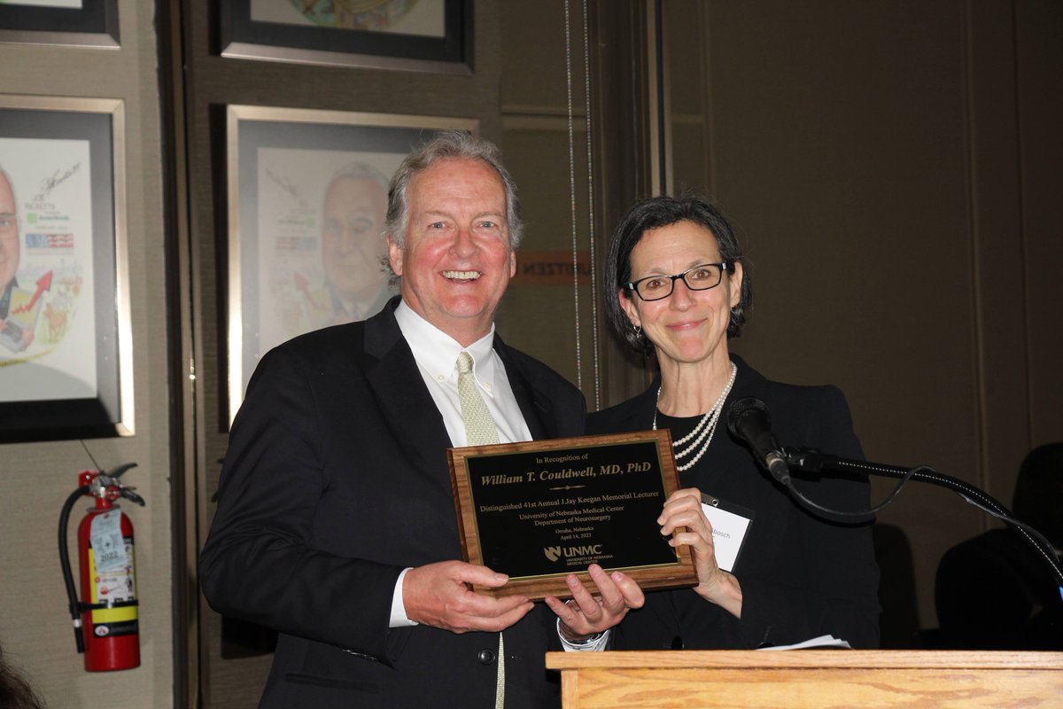 UNMC_NeuroSurg's tweet photo. Last Friday, we were privleged and honored to have Dr. William Couldwell as our 41st  Annual J. Jay Keegan Lecturer.  It was a phenomenal day for our residents and faculty &amp; we are so appreciative of Dr. Couldwell's time, knowledge &amp; expertise.  #neurosurgery @unmc @UofUNeurosurg https://t.co/BQTjBbdBjj