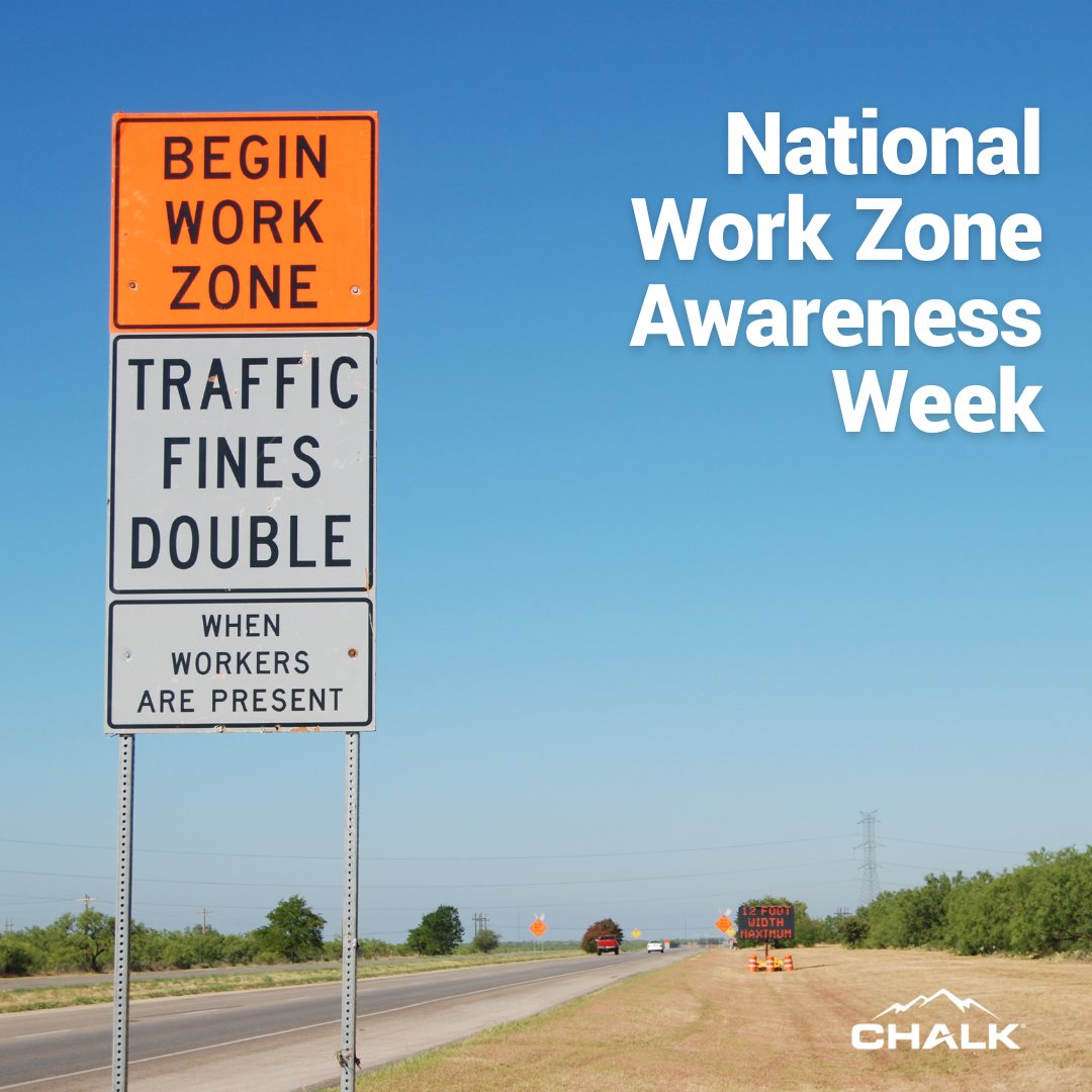 #NationalWorkZoneAwarenessWeek starts today. Be sure to heed posted speeds in designated work zones to provide a safe working environment for the folks who maintain our roads.

#NWZAW #Orange4Safety #watchforus #chalkmountain #cmstx