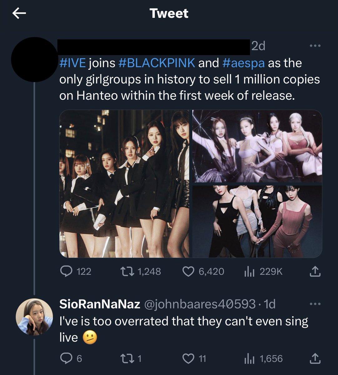 FiftyReport's tweet photo. Block and report this user for being racist and starting fan wars. They’re account is 5 days old and all they’ve done is make our fandom look bad. https://t.co/V1oSdKWiu2

Don’t engage! 

#FIFTY_FIFTY #FIFTYFIFTY_Cupid #FIFTYFIFTY https://t.co/8wiDtpwH1r