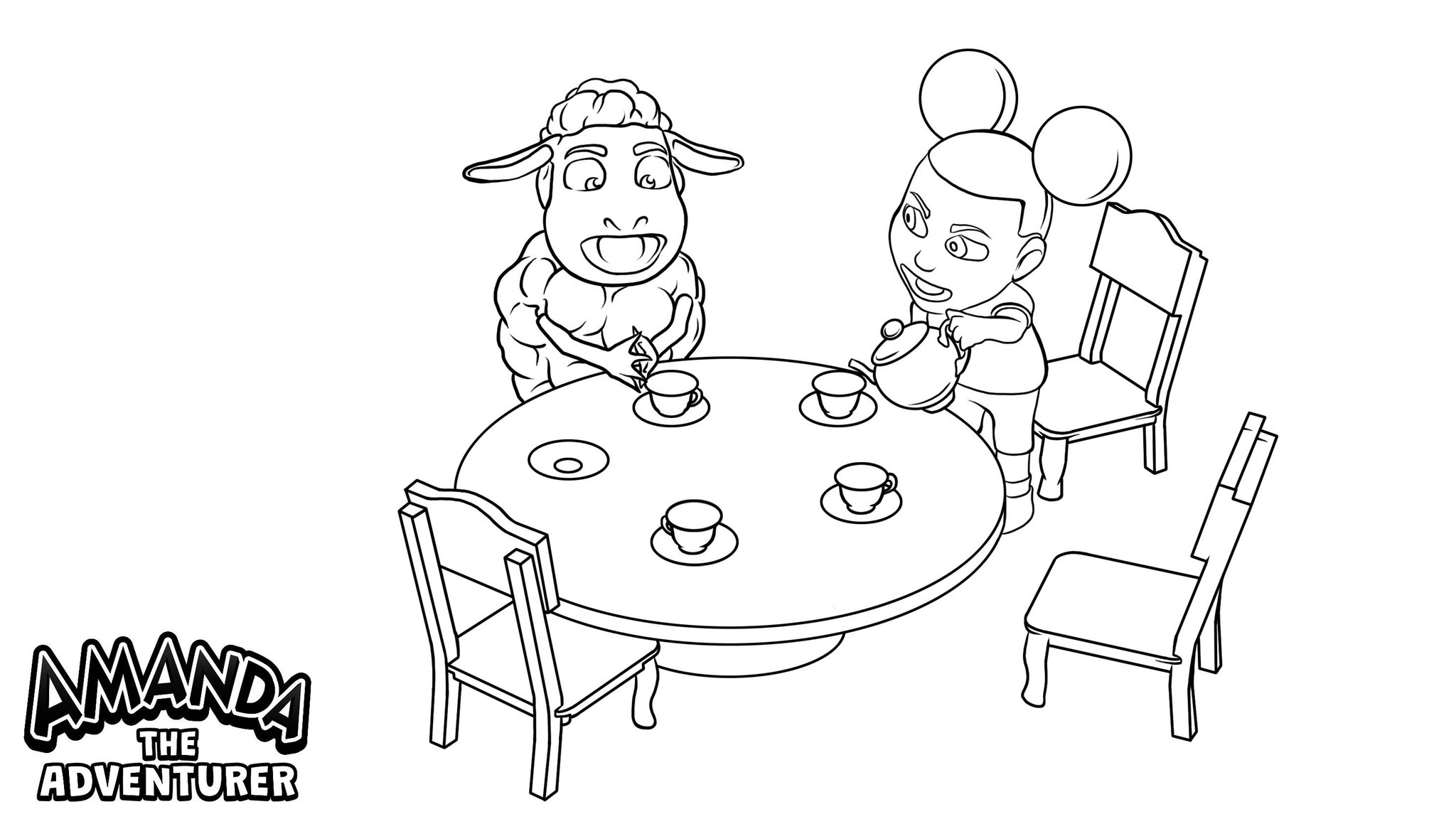 Explore the World of Amanda the Adventurer Coloring Pages