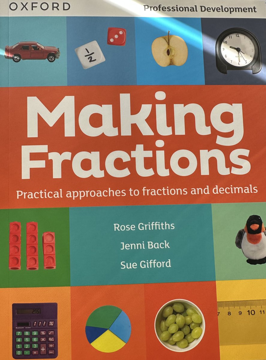 AccomplishEdu's tweet photo. Give every Mathematics Teacher a copy of this book and there'd be no need to keep reteaching Fractions &amp; Decimals at Secondary! 
Developing understanding - No tricks, No KFC,  No Butterflies just concepts .
Might get more children wanting to do maths up to 18! @GillianKeegan https://t.co/nlwIMdZUJf