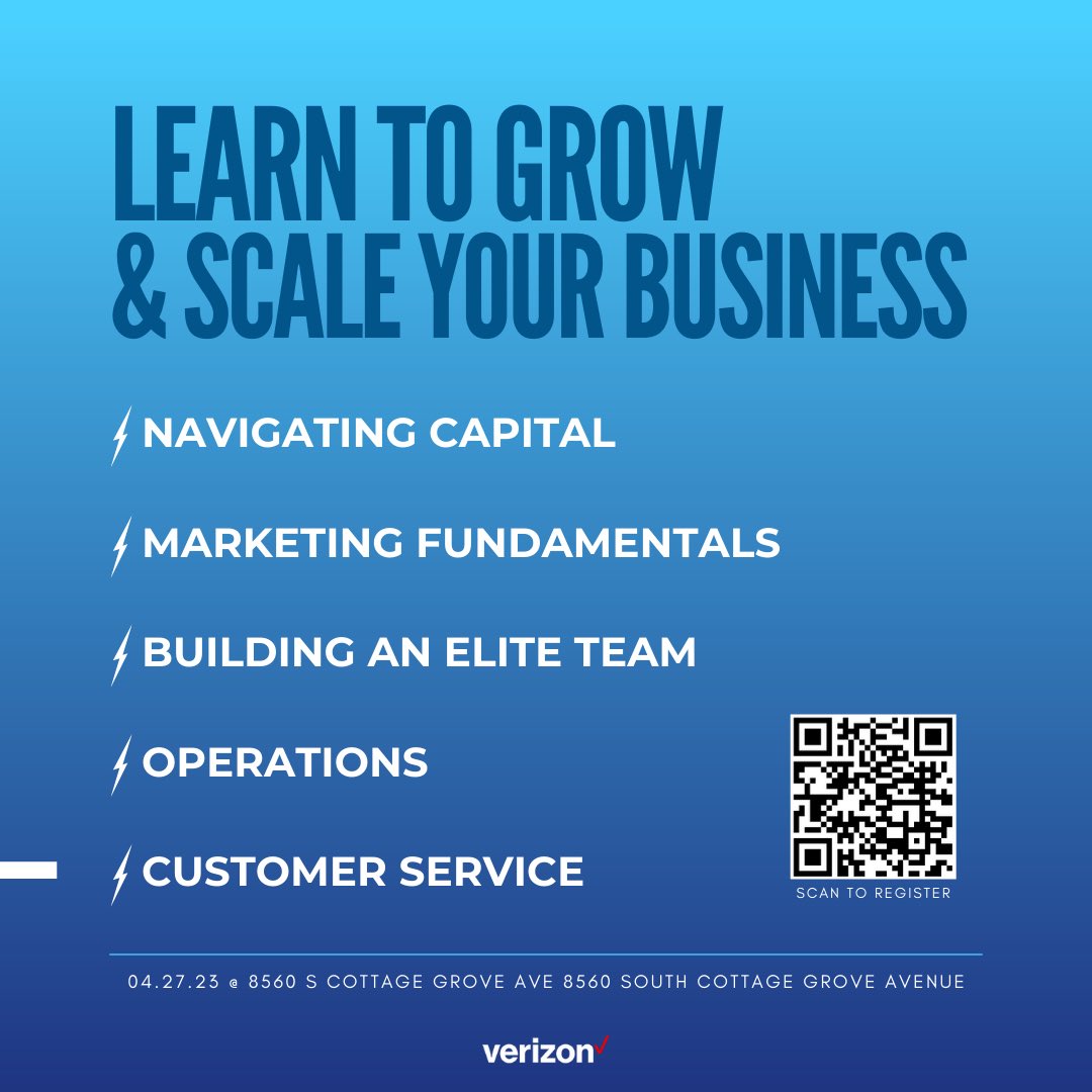 LaForceBaker's tweet photo. If you own a #smallbusiness &amp; want to #grow, register while spots last at @WorldBizChicago ‘s #HowToScale event next Thursday from 4-7pm 

Tix here: https://t.co/IUKE8gUu4r

#EmpowerChi https://t.co/7IlqbFzMmj