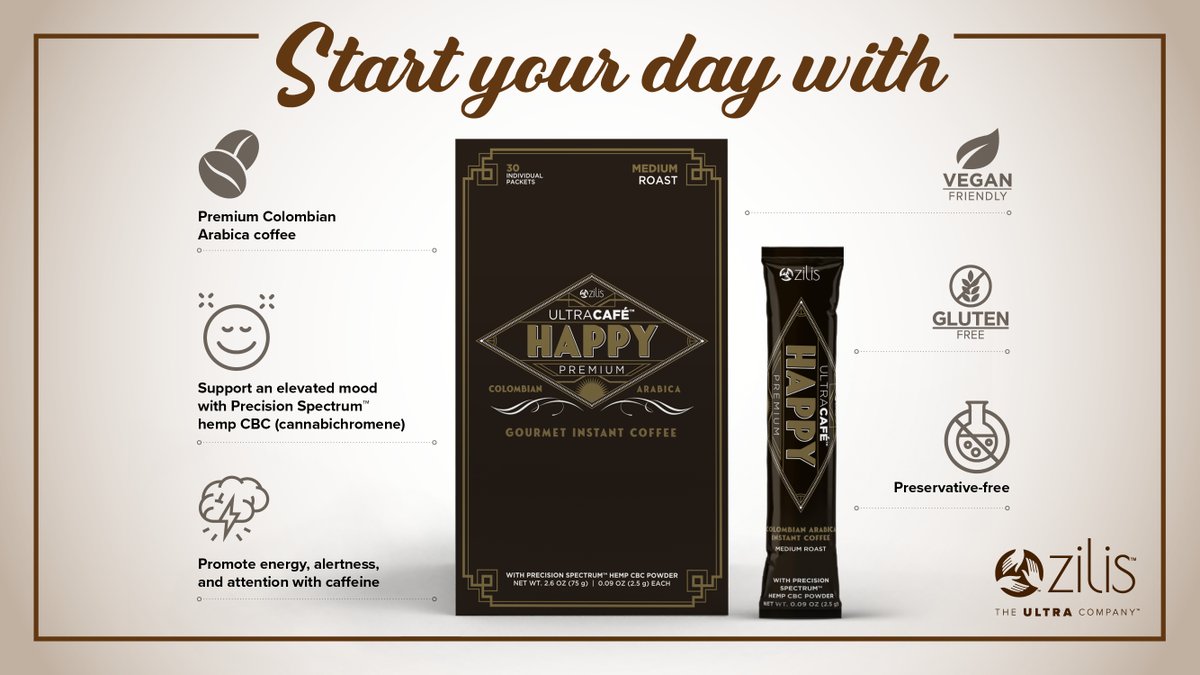 Start your day the "Happy Way" with UltraCafe™
Happy Coffee! Order today at ShopUS.Zilis! 😊☕️🤎