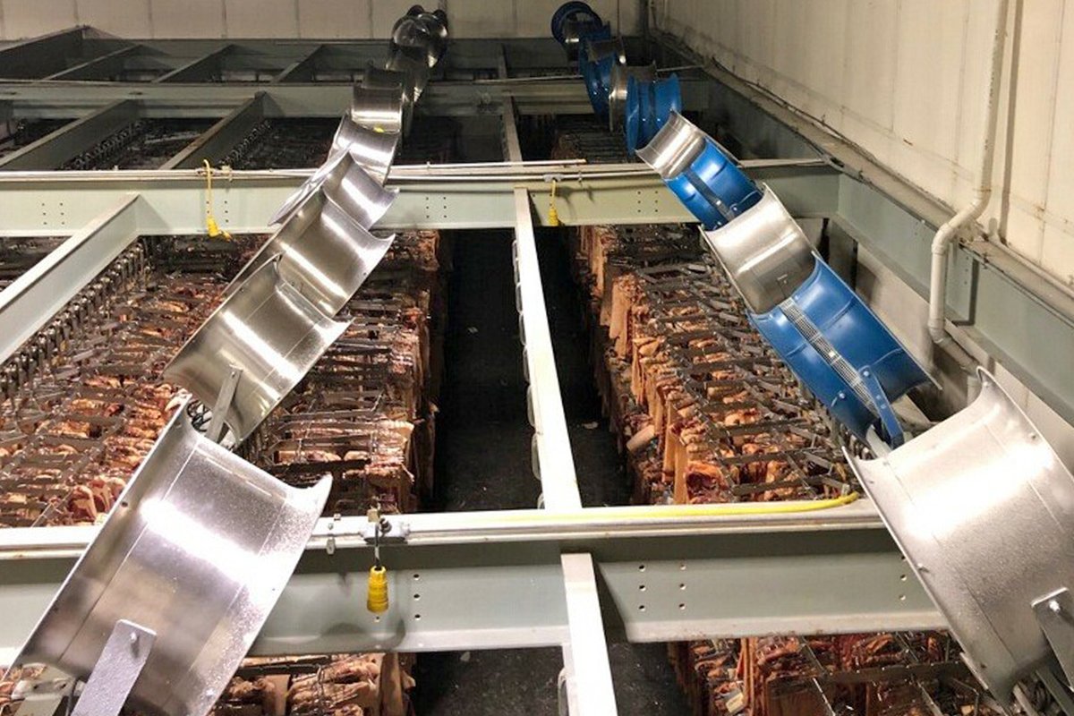 PattersonFanCo's tweet image. Patterson's high velocity fans are known throughout the food industry for having the best performance &amp;amp; durability when it comes to air movement solutions. Our customers are discovering the benefits of high-impact polypropylene and stainless steel spinnings. #meatprocessing