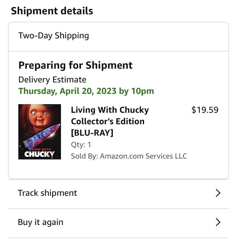 Looks like Amazon is processing pre-orders for Living With Chucky!! Can’t wait!
@kyramyra3 #LivingWithChucky #Chucky