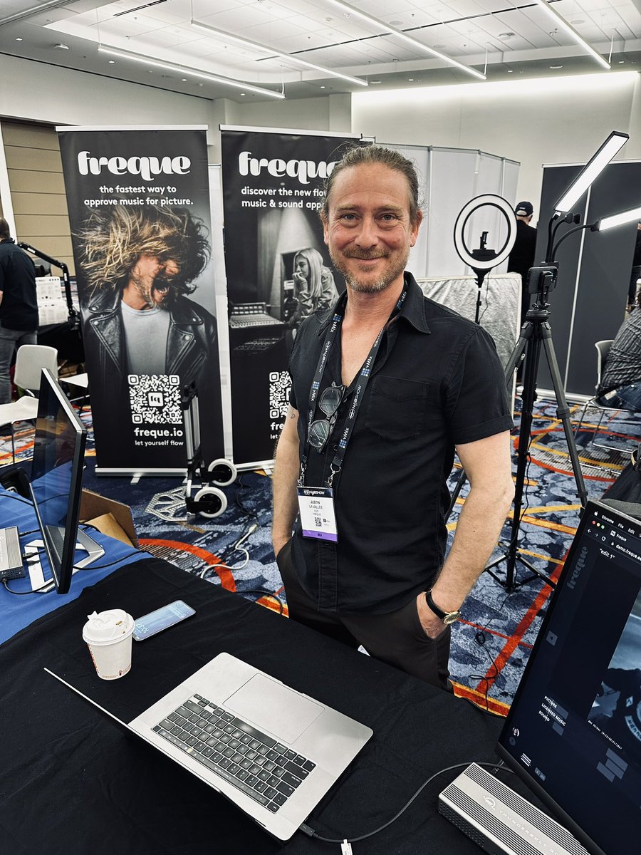 freque_io's tweet photo. Come see us today at the west hall room W326. We will be here all day. Would love to show you what we’ve built! #NAB2023 @nabtweets #Freque https://t.co/C4VosMJJAV