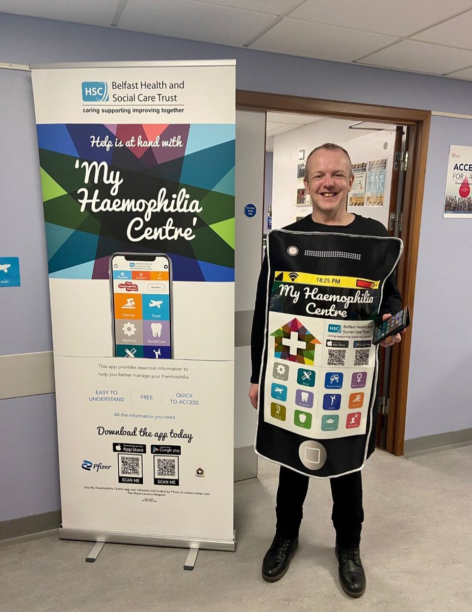 To coincide with World Haemophilia Day #WHD2023 The NI Haemophilia Comprehensive Care Centre have launched the My Haemophilia Centre App which can be downloaded from Google Play or the Apple App Store.  Users can register with the pin 5943 
#AccessForAll <a href="/BelfastTrust/">Belfast Trust</a>