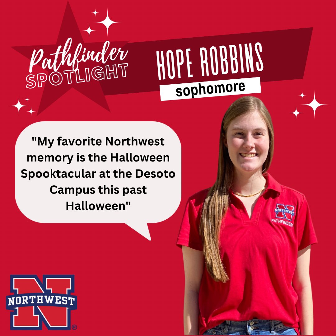 NWCCRecruiting's tweet photo. Pathfinders are student recruiters at Northwest and they help prospective students find their path! 🗺️ Meet our Pathfinder Hope Robbins! She will complete the Funeral Services program in the Fall⚰️ If you see her on campus say Hello! 🤠 #CCMonth #GoRangers https://t.co/TxTciJH2QQ