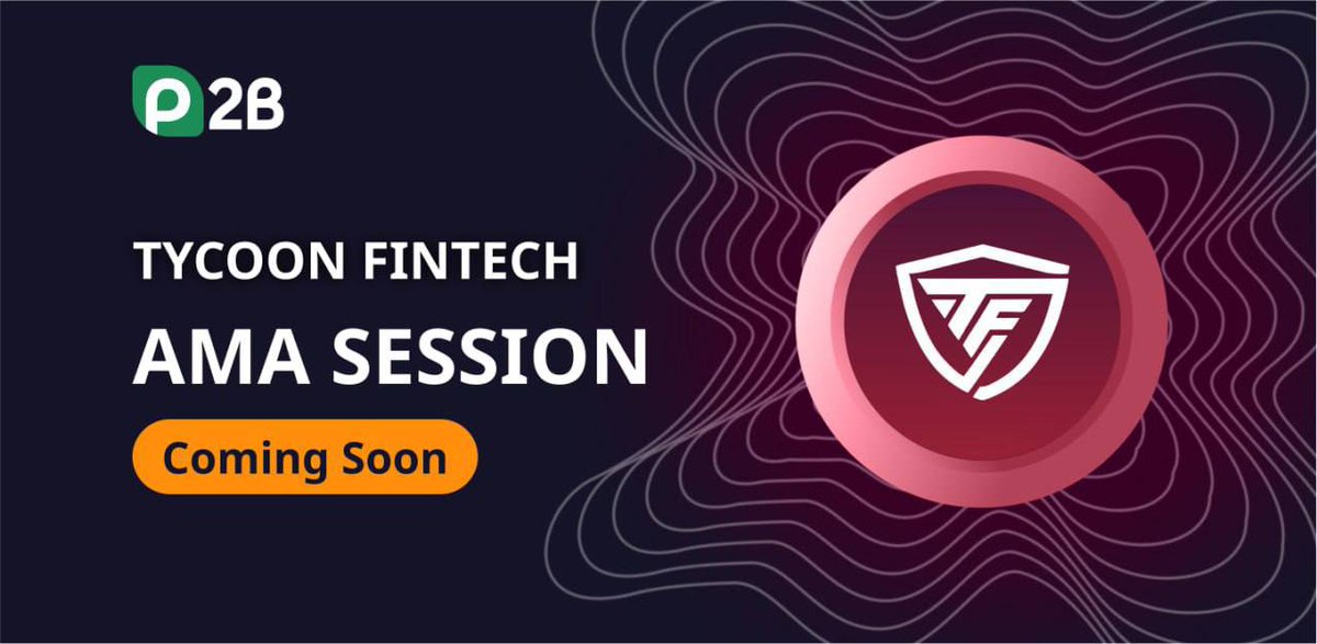 tycoon_fintech's tweet photo. TYCOON FINTECH  AMA session 
📍Date: 17/04/2023 16:00 UTC

🥇Rewards: 40 TFTC token to each winner. 20 winners to be determined by the TFTC team.

✅ Telegram channel:
https://t.co/wN3ugdX7Qc https://t.co/FR0A2gT8L8