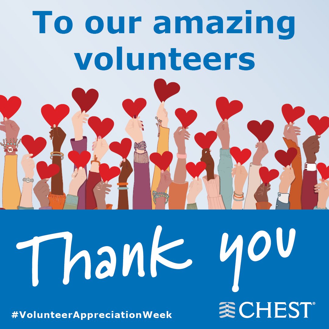 In honor of #VolunteerAppreciationWeek, CHEST President Doreen Addrizzo-Harris, MD, FCCP, wrote a note of thanks to all of the volunteers of the American College of Chest Physicians. Read the letter here: hubs.la/Q01LxgGP0. Thank you for all that you do to support CHEST!