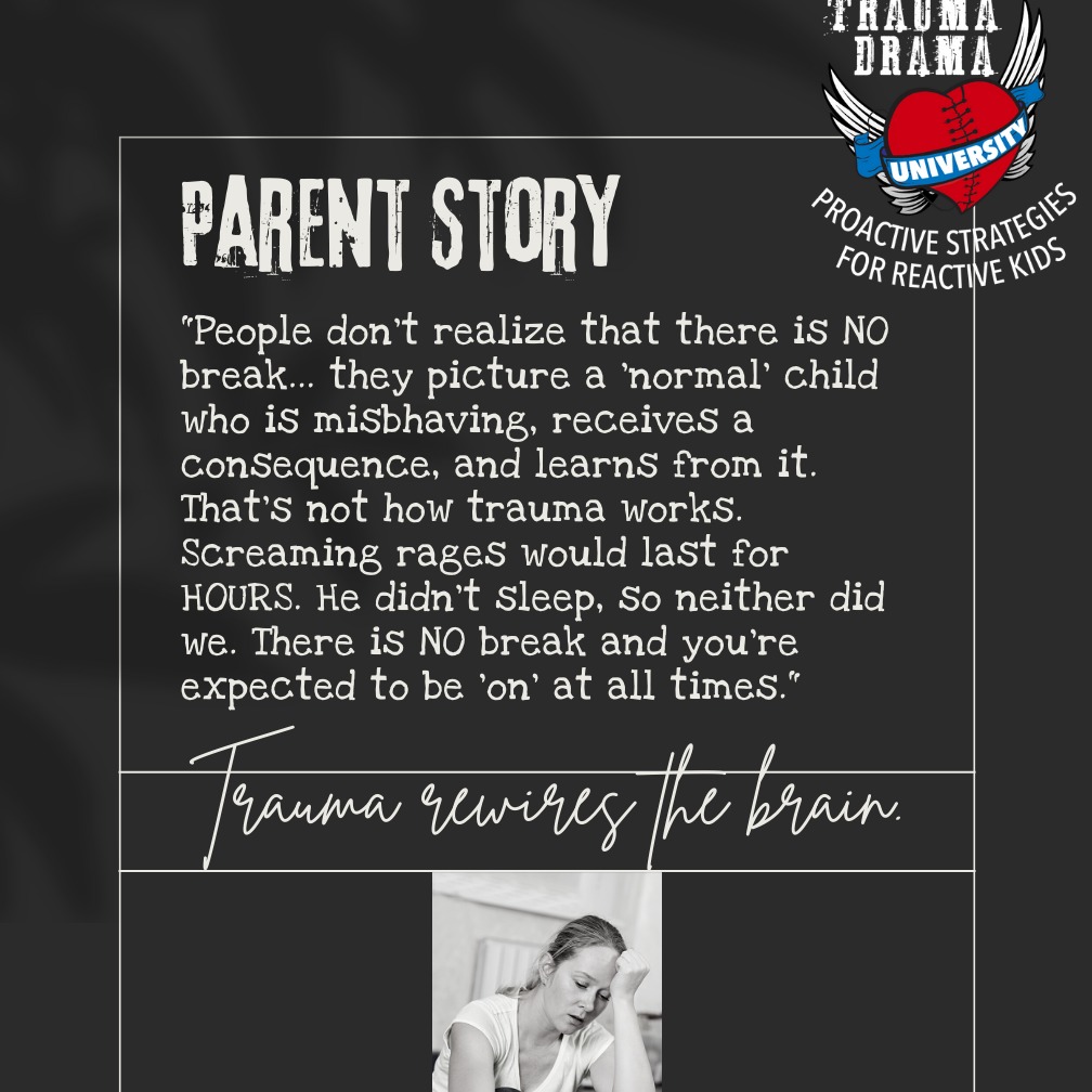 GinaHeumann's tweet photo. Parent stories illustrate how trauma alters the growing brain. If this looks familiar, we may be able to help. Join our village! #traumadramauniversity #fostercare #childhoodtrauma #adoption #divorce #reactiveattachmentdisorder #RADparenting #extremeparenting https://t.co/hSoiBuG8kb