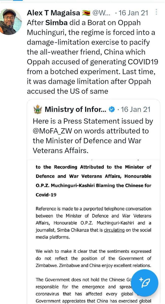 FocusedYouth2's tweet photo. @daddyhope But it's not only CCC, but media colleagues, even the Al Jazeera guys you're  harrassing as you backed Auxillia Mnangagwa, just like your SAPES Trust message to the @ibbosnr's panel 
that you're working for Auxillia mediating for a GNU withNero, which @nelsonchamisa rubbishes you https://t.co/Uos93sCgLw