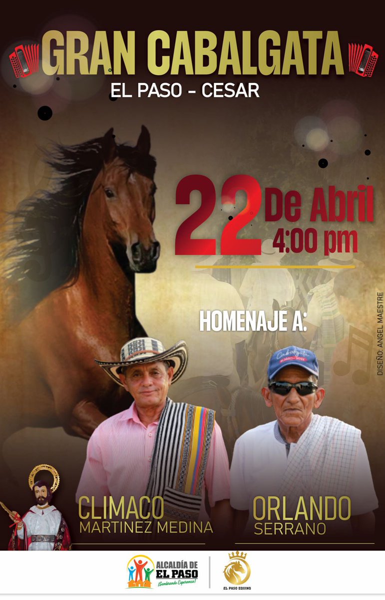PasoAlcaldia's tweet image. #Cabalgata2023 | La Alcaldía Municipal Sembrando Esperanza y La Asociación El Paso Equino, los invita a la gran Cabalgata 2023.

🗓️ Sábado 22 de abril
⌚️ 4:00 p.m
📍Punto de encuentro: La Y
