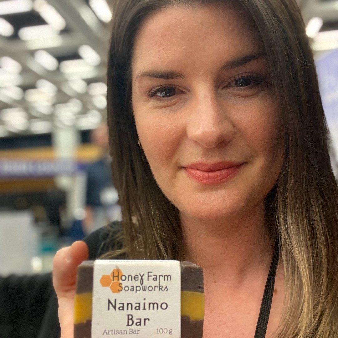 We have loved chatting with so many of you here in Quebec City, at #ICAM2023! We have two of our famous artisan Nanaimo Bar soaps, made with love by Honey Farm Soapworks. Get it before its gone :) 
 #QuebecCity #familyphysician #vancouverisland