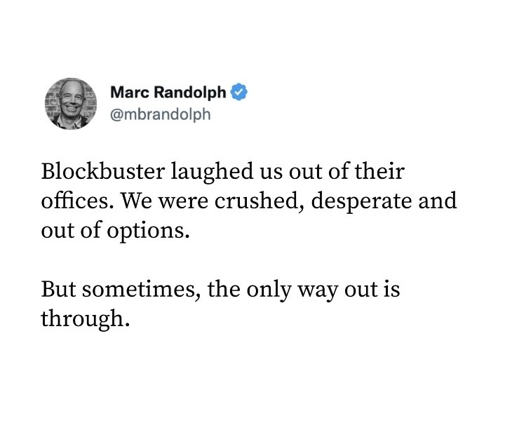 AngleyDigitalM's tweet image. Sometimes rejection is good....
In 2000 Blockbuster rejected an offer of 50 million to buy himself and his business partner out. Their business is now worth 150 billion..... Netflix.
#MondayMotivation #netflix #businessgrowth