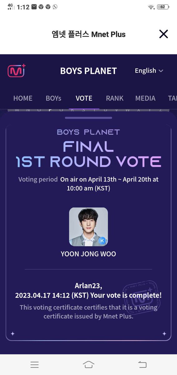 heart294's tweet photo. VOTE YOON JONGWOO! #mainpick #JONGWOO #BOYSPLANET #YOONJONGWOO https://t.co/8C5idDFmyh