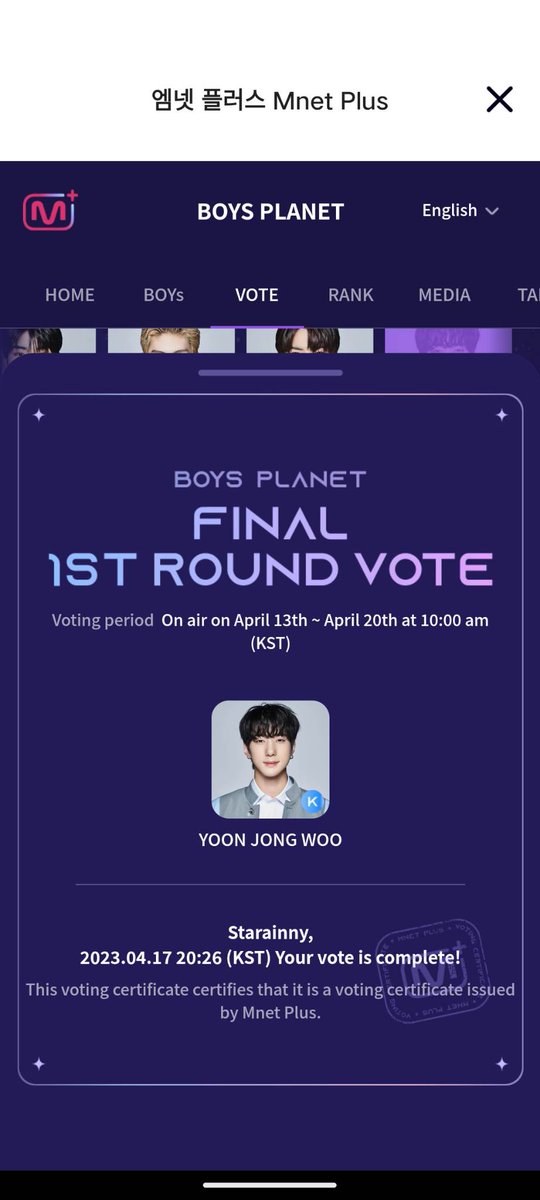 heart294's tweet photo. VOTE YOON JONGWOO! #mainpick #JONGWOO #BOYSPLANET #YOONJONGWOO https://t.co/8C5idDFmyh