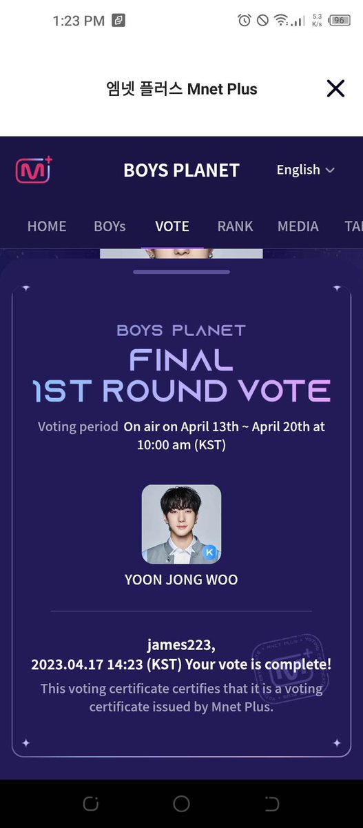 heart294's tweet photo. VOTE YOON JONGWOO! #mainpick #JONGWOO #BOYSPLANET #YOONJONGWOO https://t.co/8C5idDFmyh